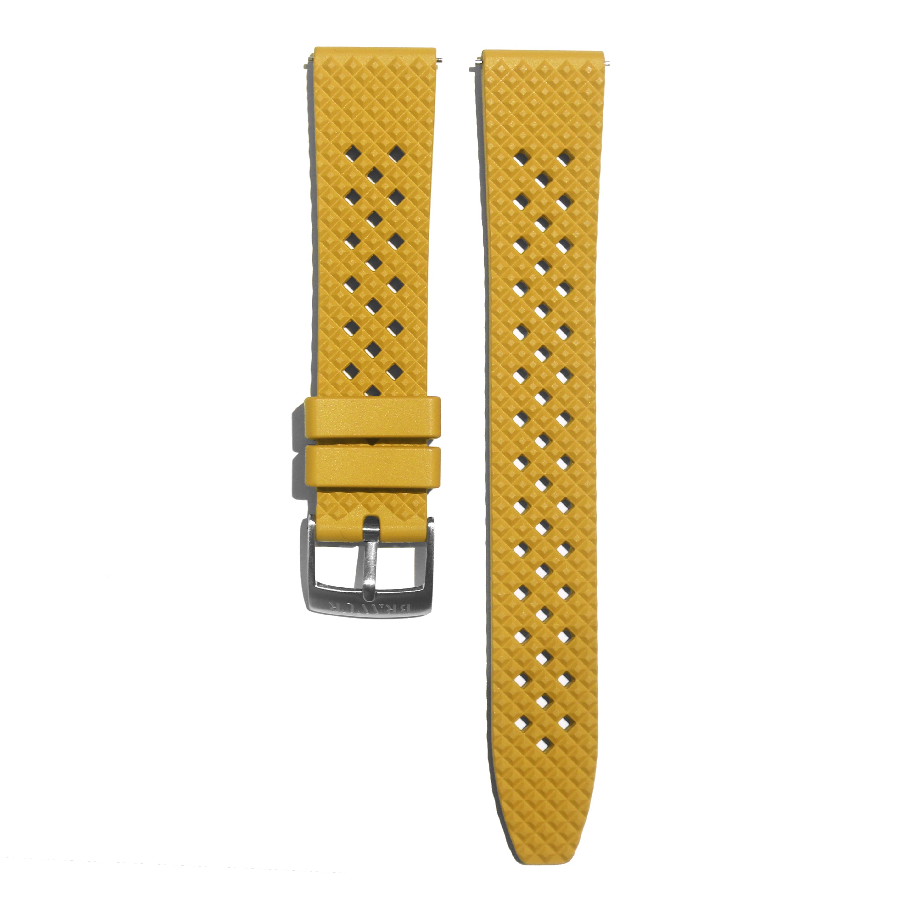 Yellow FKM rubber strap