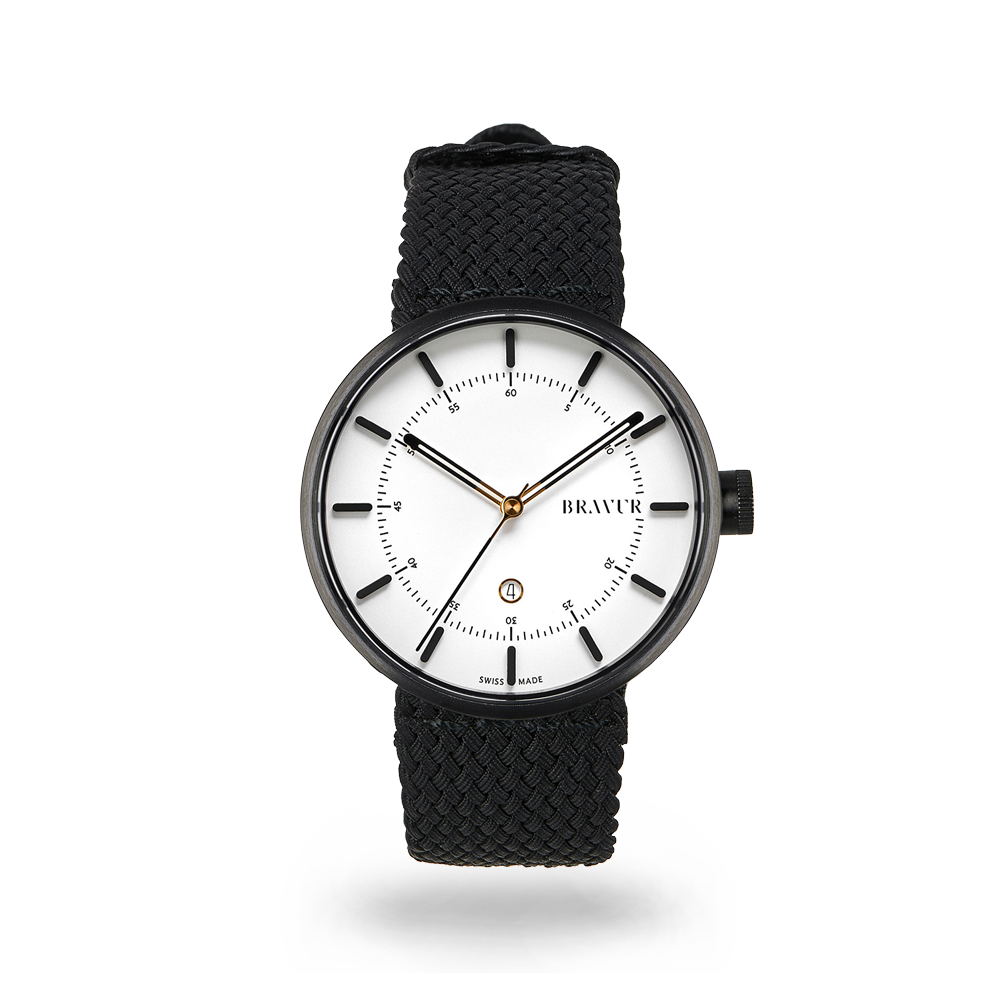 BW002 Black - Silver White