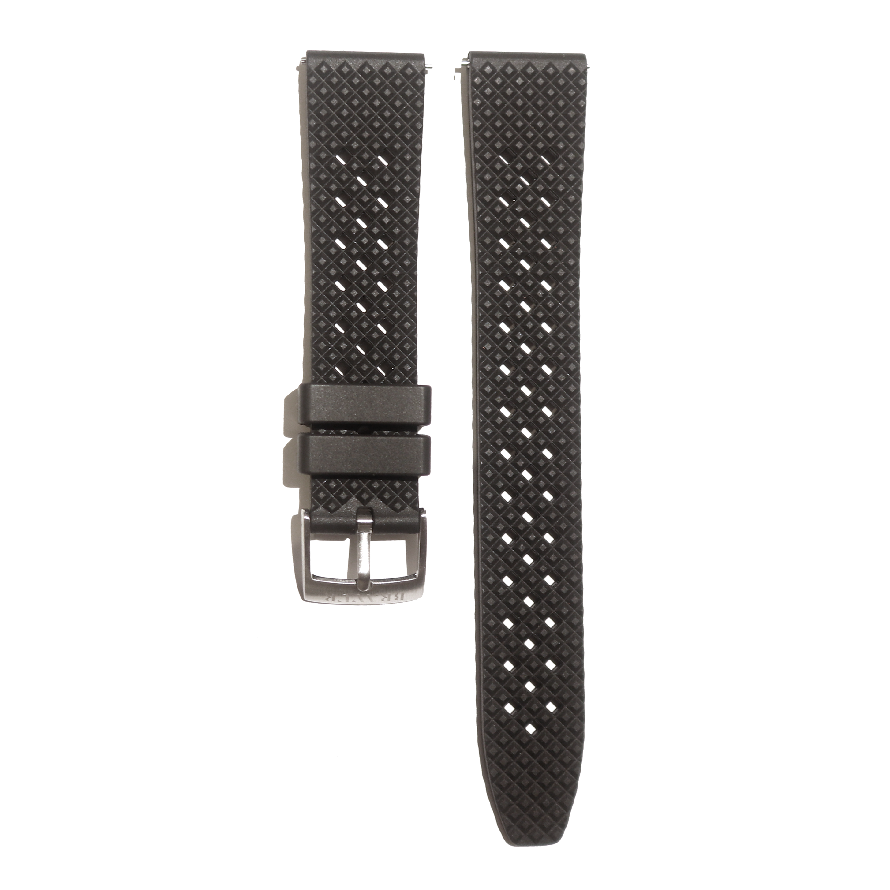 Black FKM rubber strap