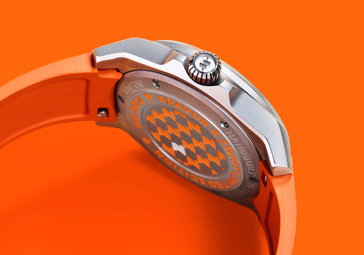 Swedish Bravur adds digital cycling references to a mechanical watch