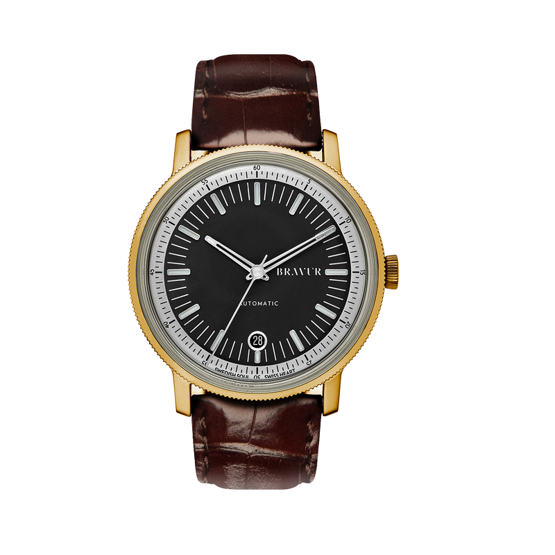BW003 Gold PVD - Black dial