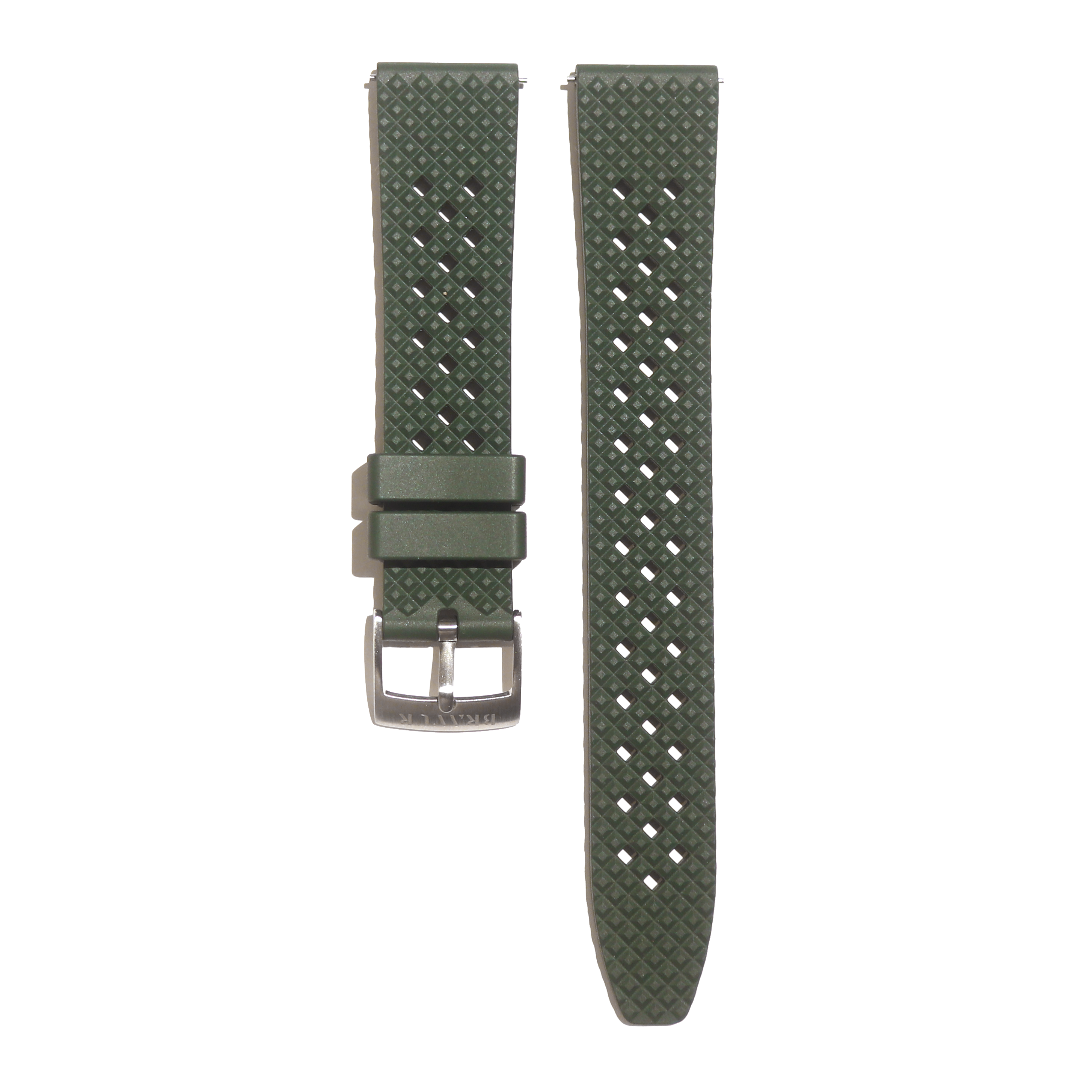 Dark green FKM rubber strap